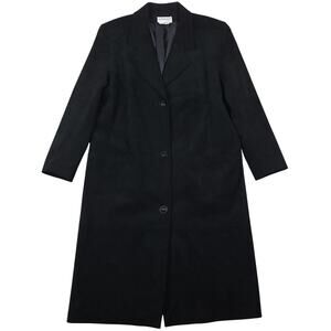 Vintage Ultrasuede Count Romi Women's Long Trench Coat Jacket Sz L/XL Black